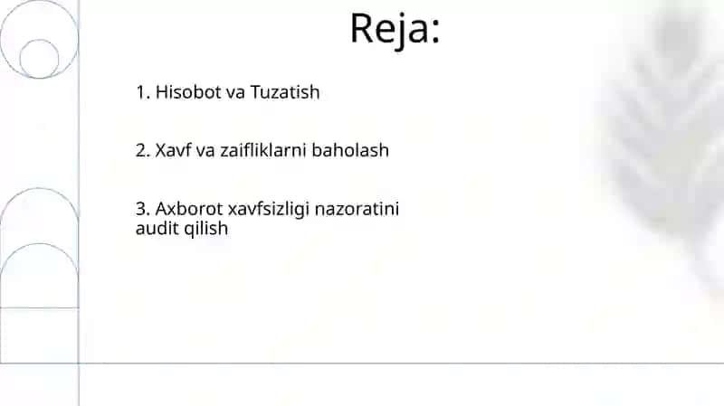 Ilovaning xavfsizlik auditi 2