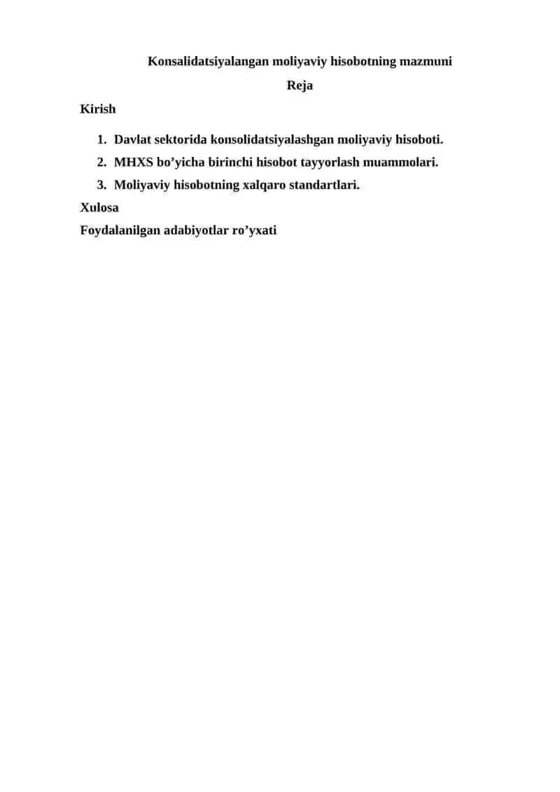 Moliyaviy hisobotning xalqaro standartlariga oʻtish 2