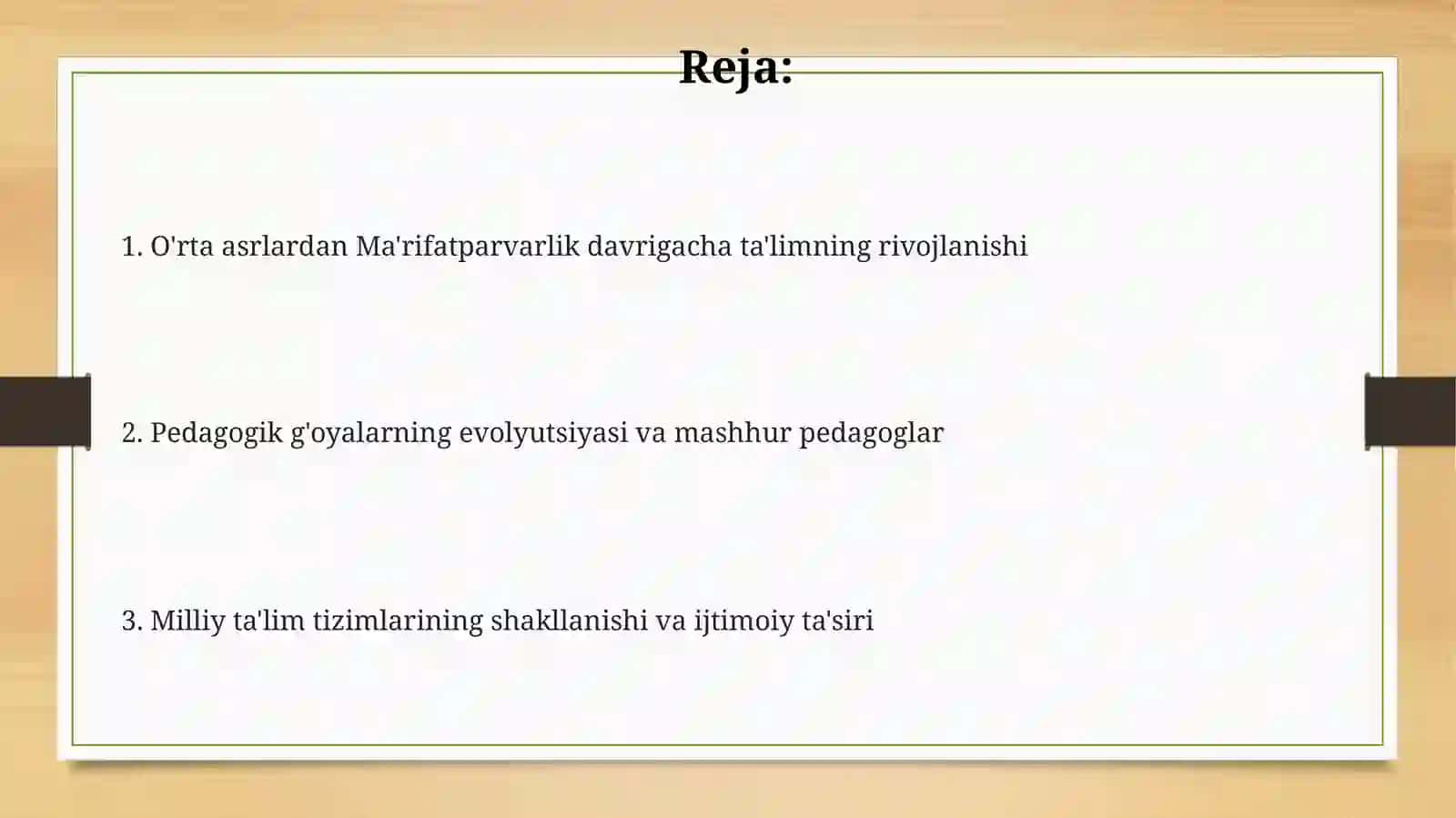 O'rta asrlardan Ma'rifatparvarlikka: Ta'lim Evolyutsiyasi 2