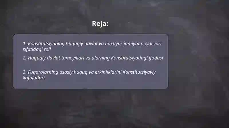 Konstitutsiya huquqiy davlat va baxtiyor jamiyat poydevori 2