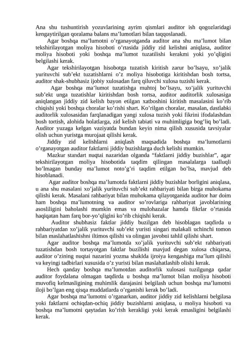 Moliyaviy Hisobotlar va Audit 2