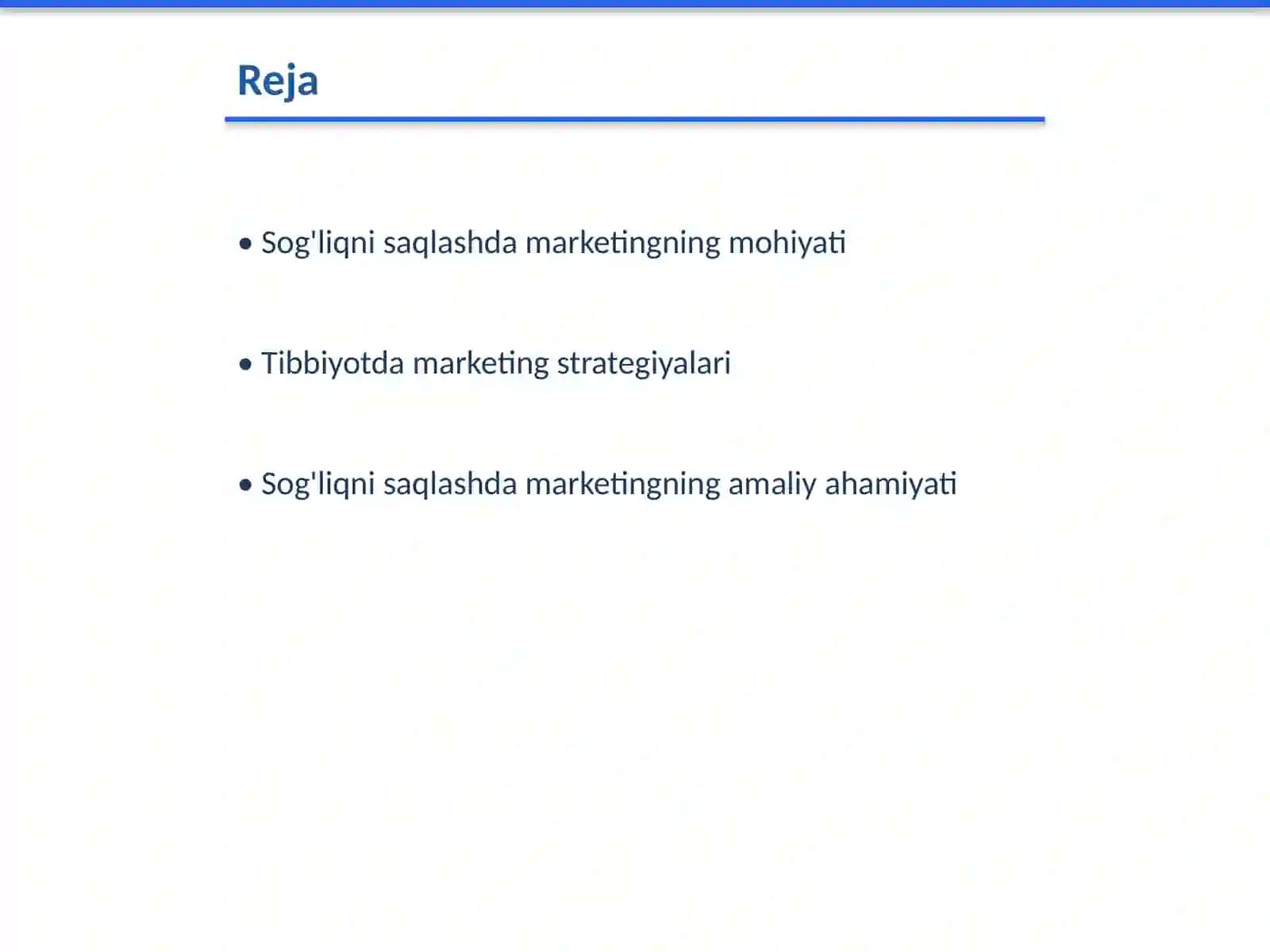 Sog'liqni saqlashda marketing 2