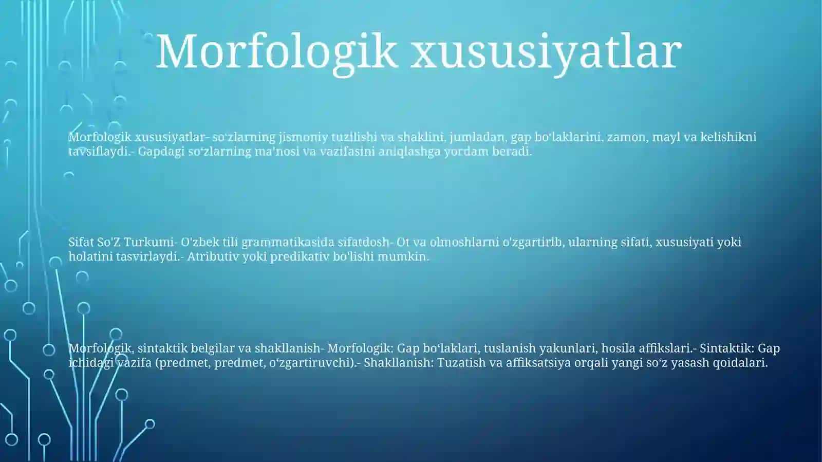 Sifat So’Z Turkumi Va Ularning Morfologik,SintaktikXususiyatlari 2