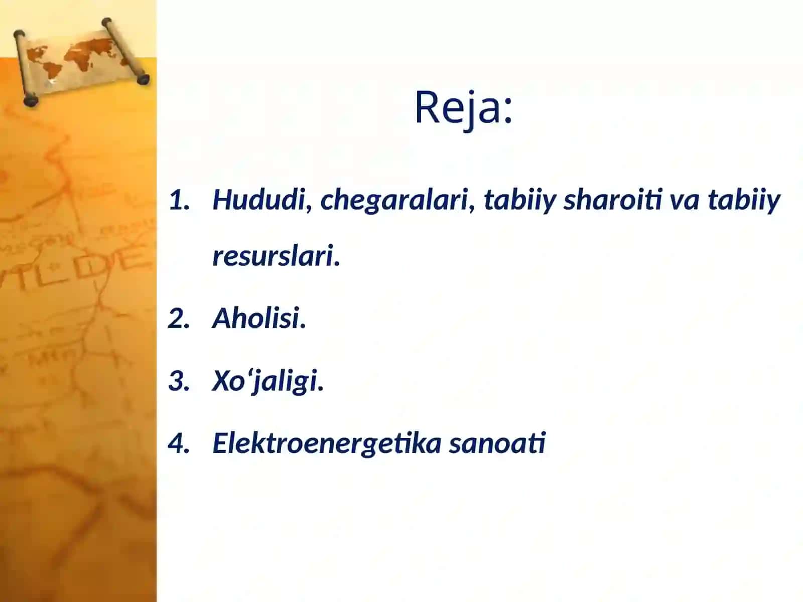 Markaziy Osiyo (O‘zbekistonga qo‘shni) mamlakatlariningumumiy tavsifi 2