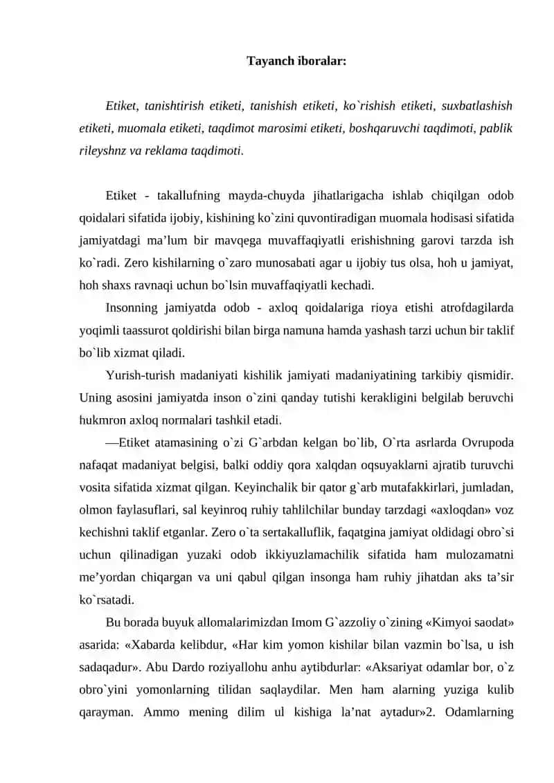Etiket turlari 2