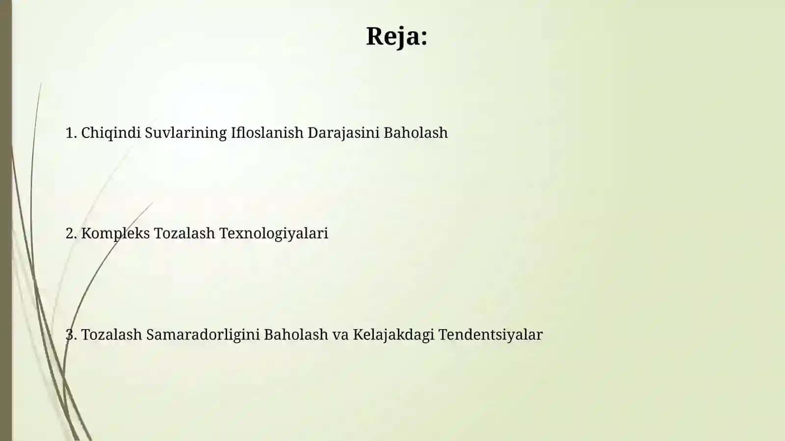 Chiqindi Suvlarining Ifloslanish Darajasini Baholash 2