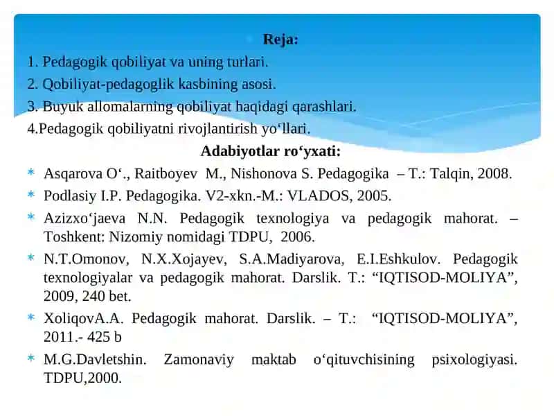 Pedagogik texnologiyalar va pedagogik mahorat 2