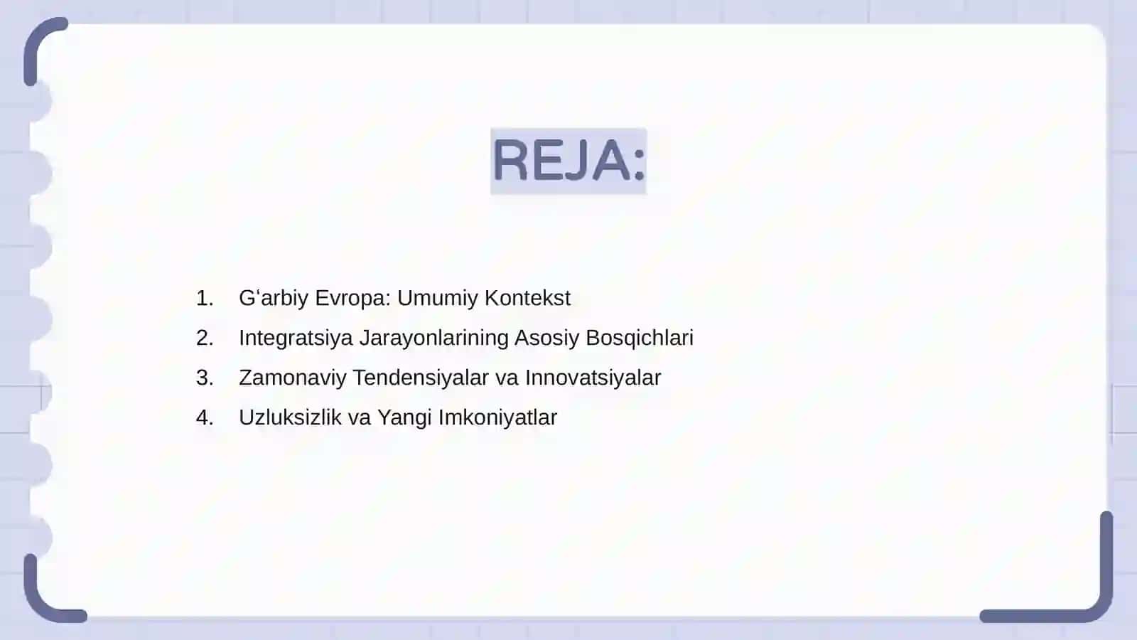 Gʻarbiy Evropa integrasion jarayonlarining zamonaviy tendensiyalari 2