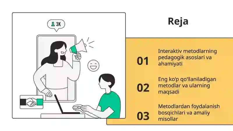 Interaktiv metodlarni qo'llash metodikasi 2