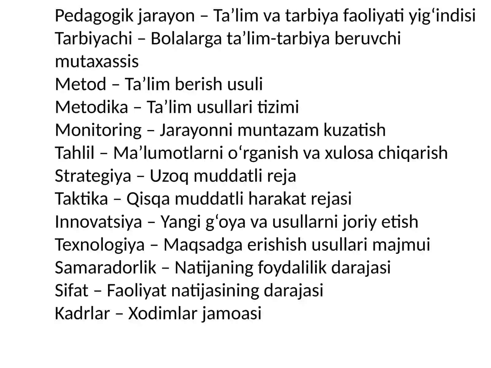 MTT faoliyatini tashkil etish va menejment 2