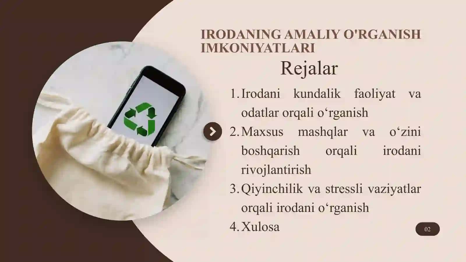 IRODANING AMALIY O'RGANISH IMKONIYATLARI 2