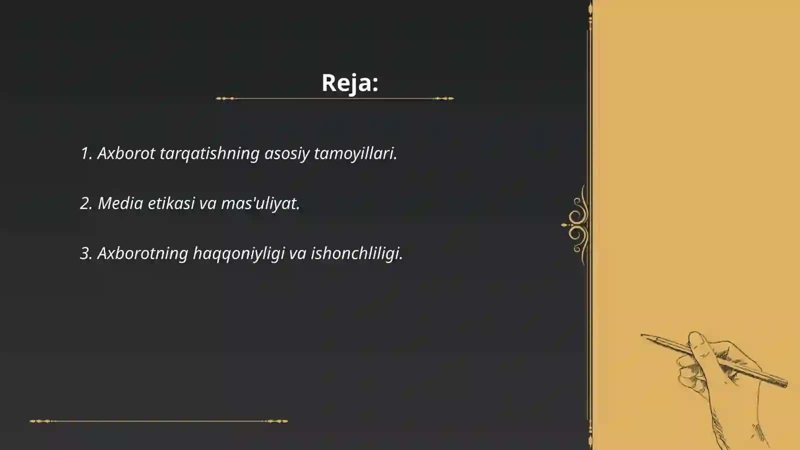 Axborot tarqatishning asosiy tamoyillari 2