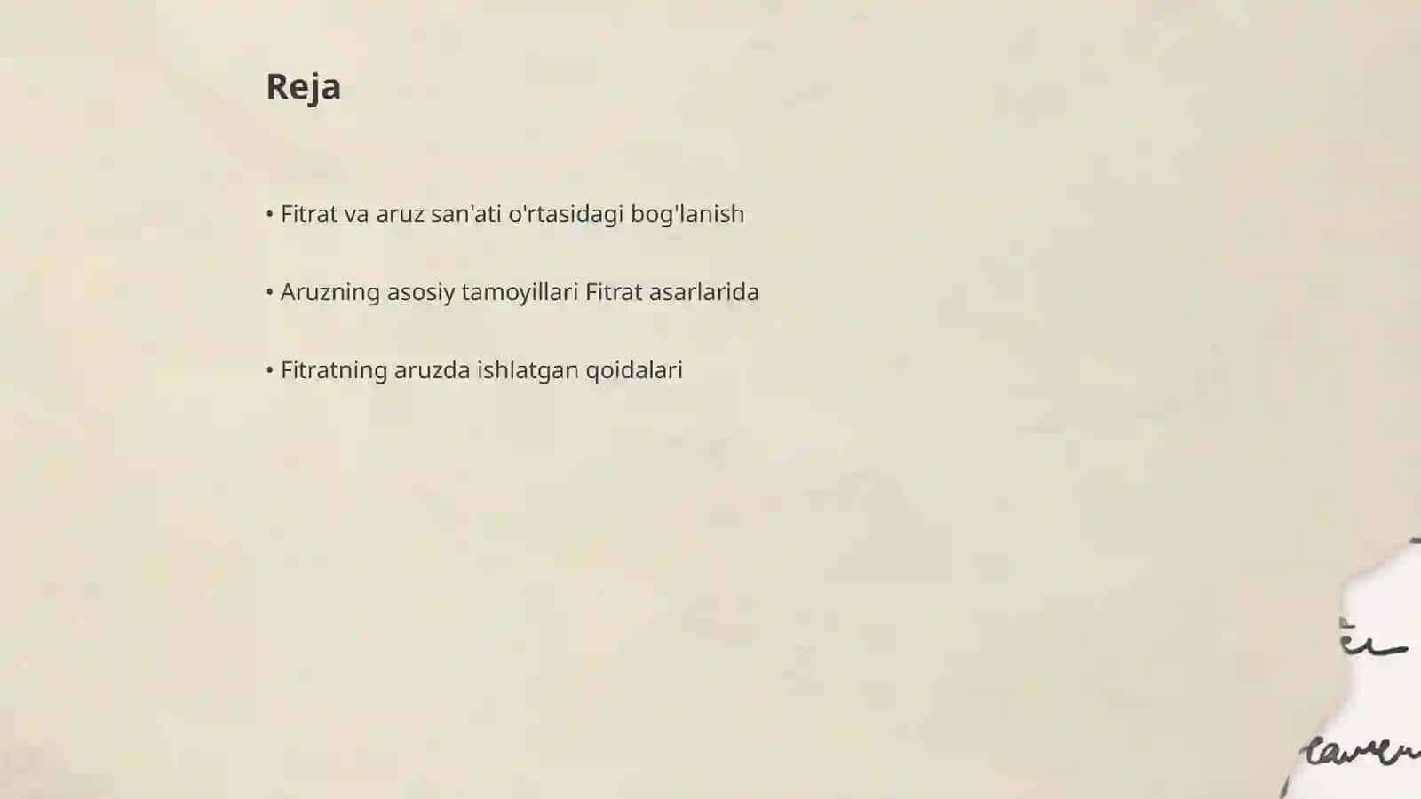 Fitratning aruz asarida aruz sistemasi talqini 2