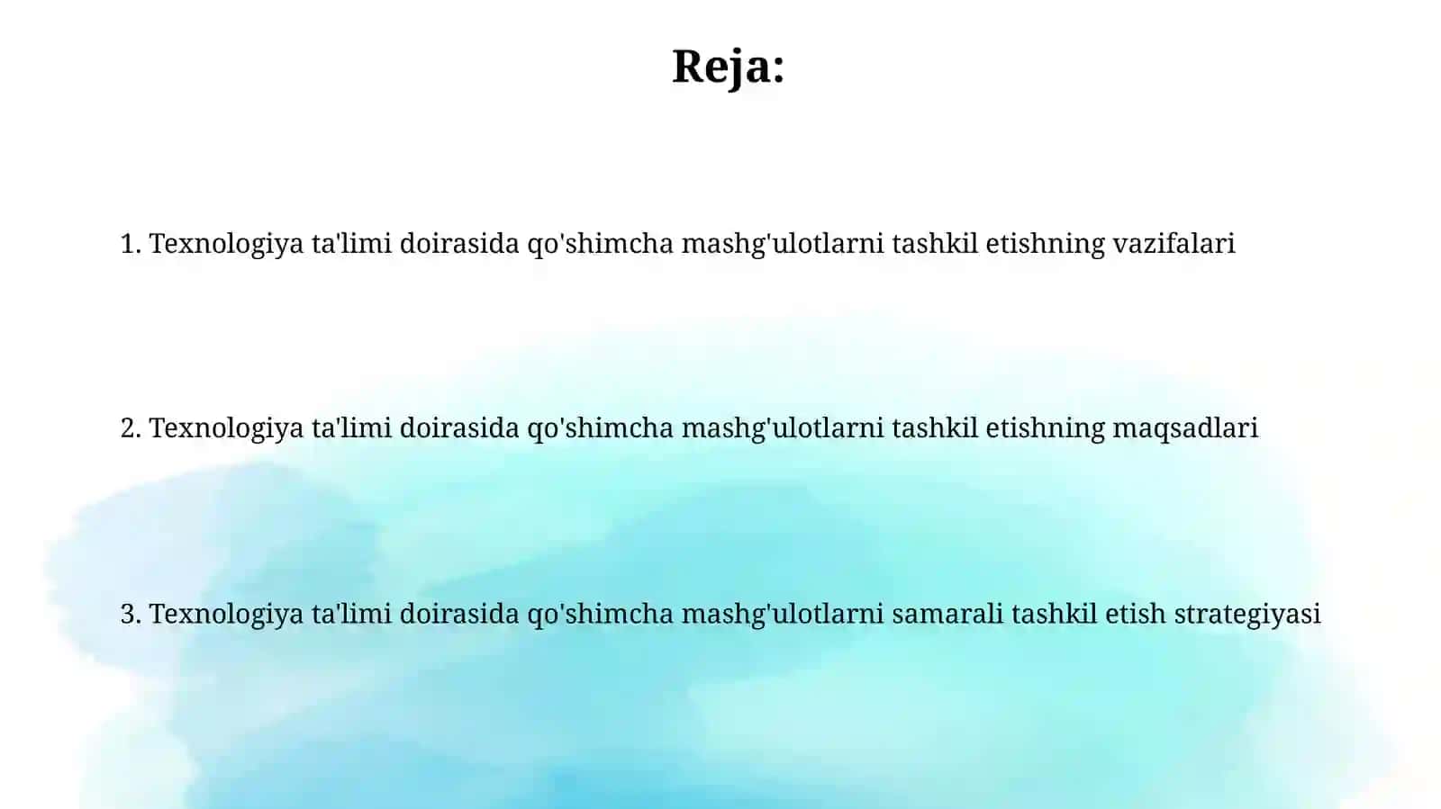 Texnologiya taʼlimida sinfdan tashqari mashgʻulotlarni tashkil etish maqsad va vazifalari 2