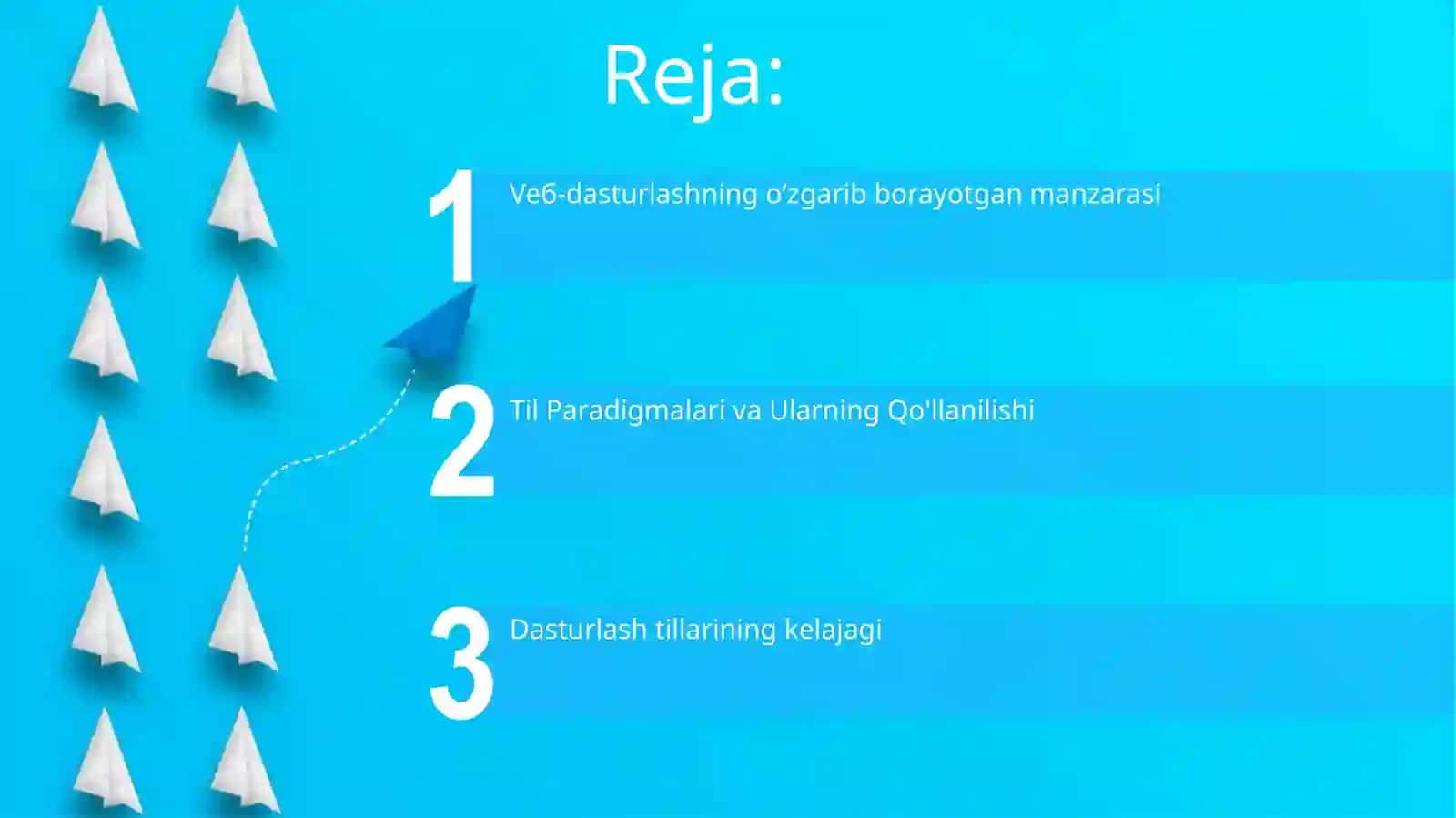 Dasturlash tilining bugungi kundagi õrni 2