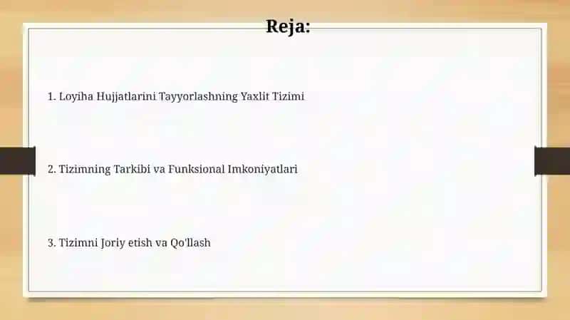 Konstruktirlikning hujjatlarini tayyorlashning yagona tizmi 2