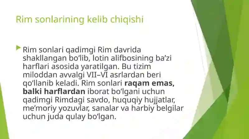 Rim sonlari. Rim kalendari 2
