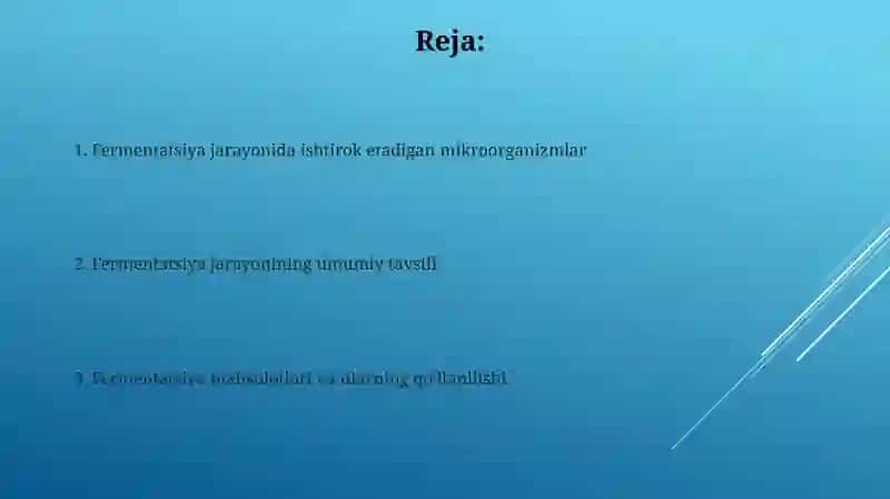 Fermentatsiya jarayoni va uning mikrobiologik asoslarini oʻrganish 2