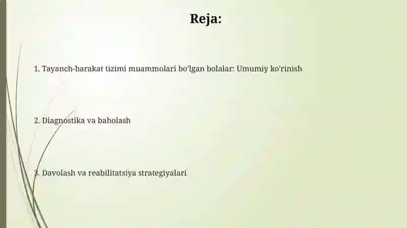 Tayanch-harakat tizimida muammolari bolgan bolalar 2