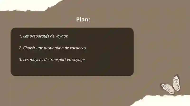 Les préparatifs de voyage 2