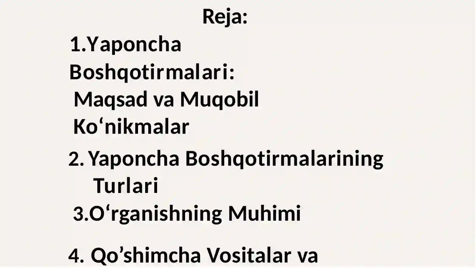 Qobilyat va tasavvur  rivojlantirishining roli Yaponcha  boshqotirmalarini o‘rgatishda 2