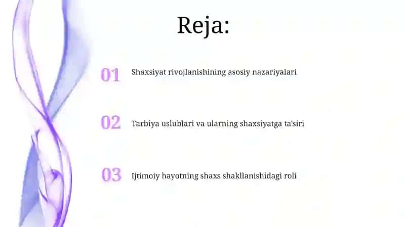 Shaxsiyat rivojlanishining asosiy nazariyalari 2