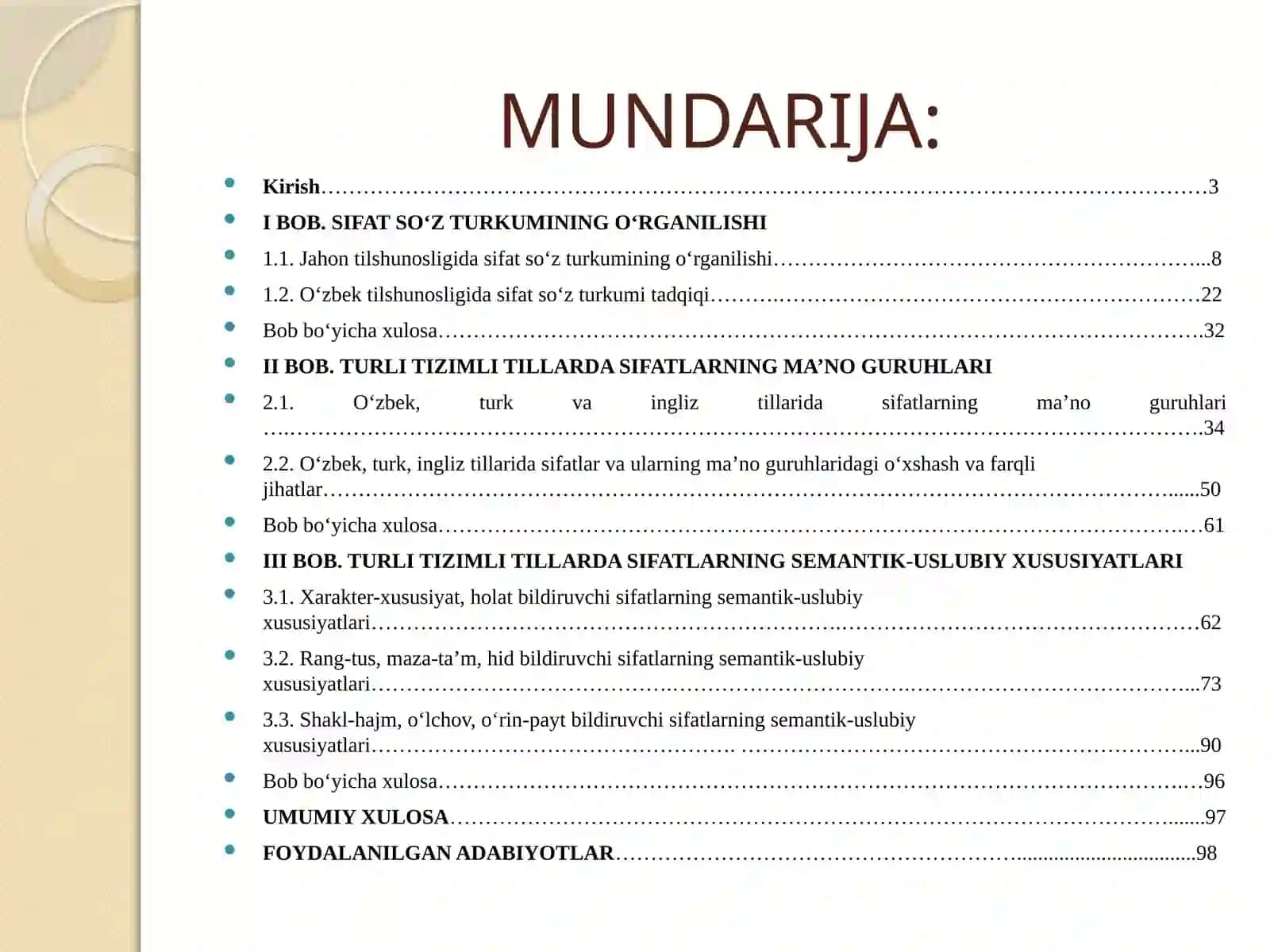TURLI TIZIMLI TILLARDA SIFATLARNING SEMANTIK-FUNKSIONAL XUSUSIYATLARI 2