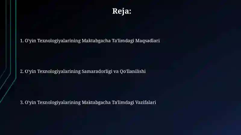 O'yin Texnologiyalarining Maktabgacha Ta'limdagi Maqsadlari 2