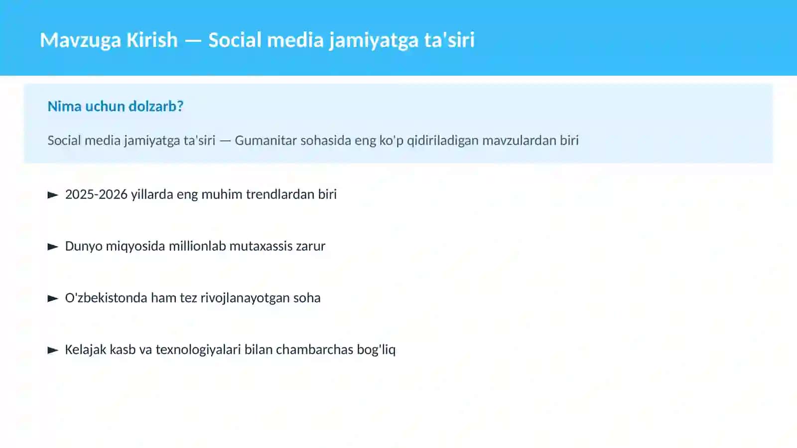 Social media jamiyatga ta'siri 2