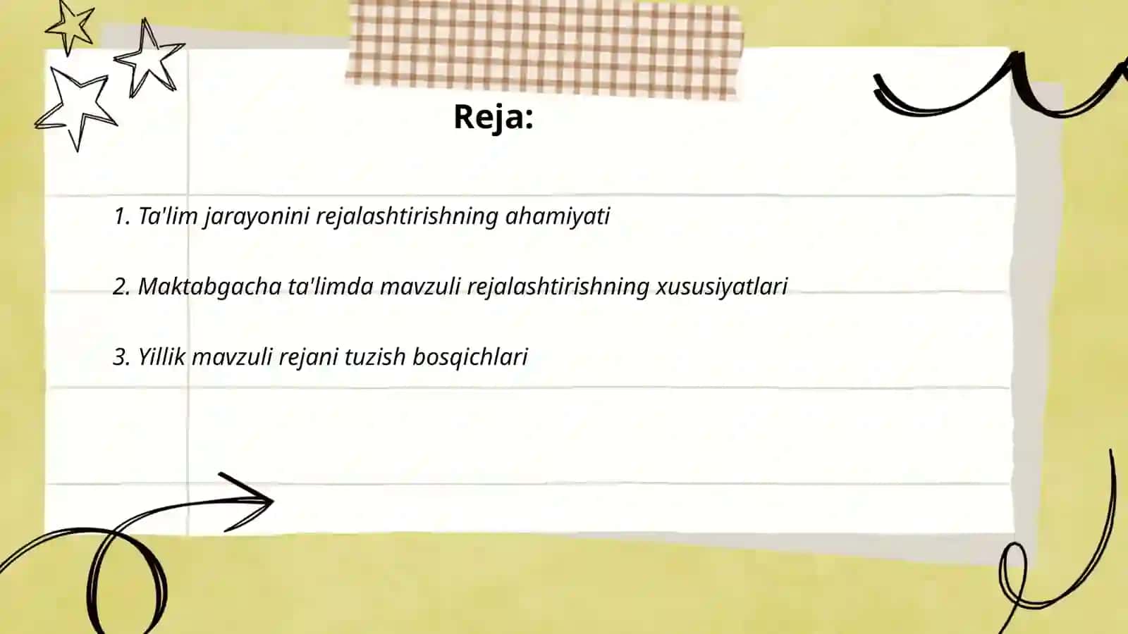 Maktabgacha talim tashkilotida talim jarayonini mavzuli rejalashtirish 2