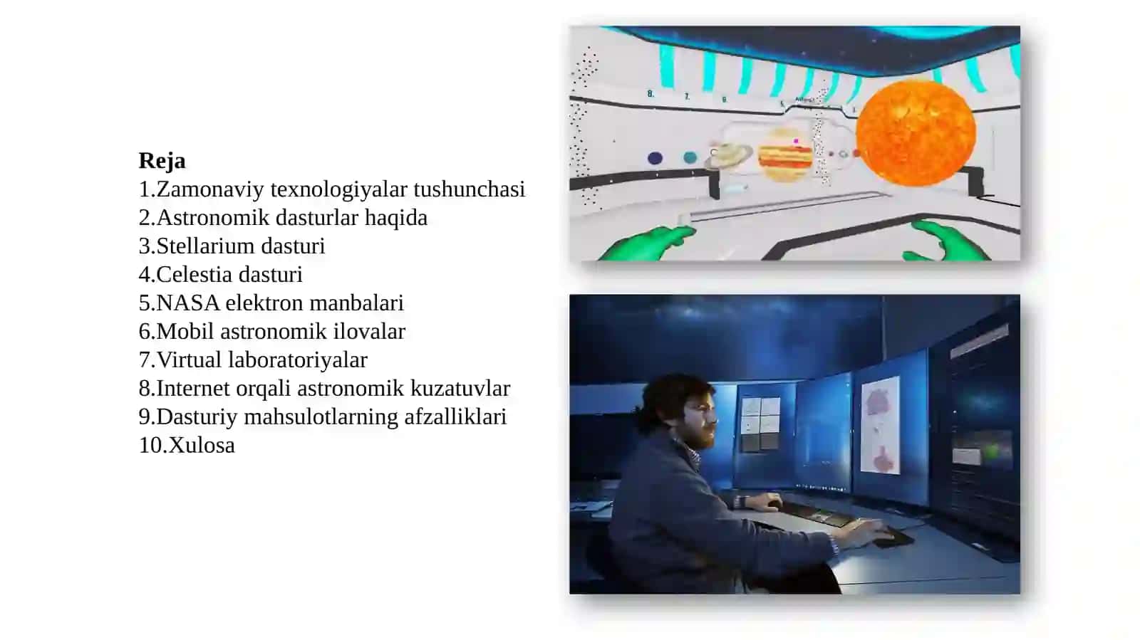 Astronomiya o'qitishda zamonaviy kompyuter va dasturiy mahsulotlardan foydalanish usullari 2