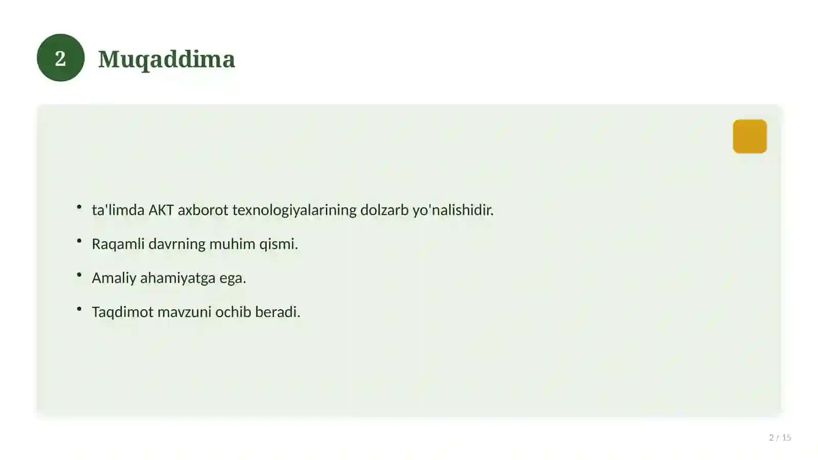 Ta'lim jarayonida axborot-kommunikatsiya texnologiyalari samaradorligi 2