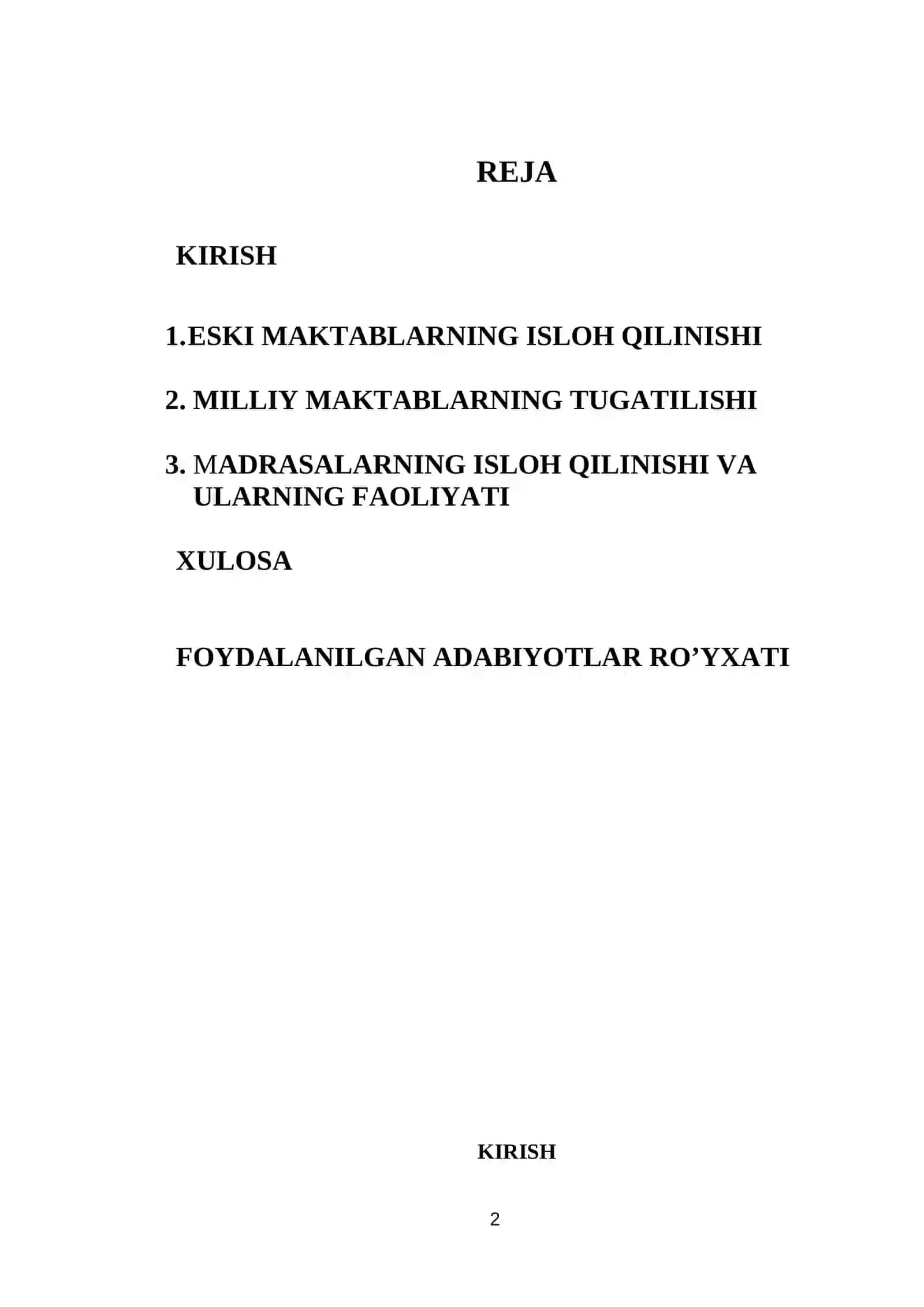Sovetlar hukmronligi yillarida O’zbekistonda milliy maktablar tizimi 2