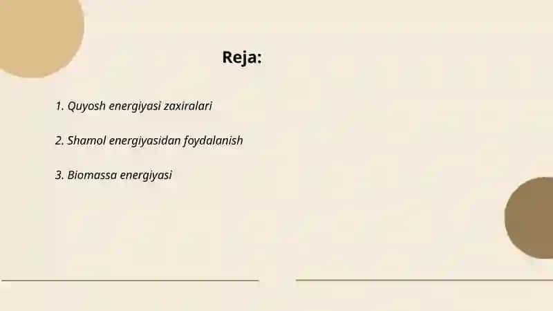 Jahonda energiya zahiralari va rivojlanish istiqbollari 2