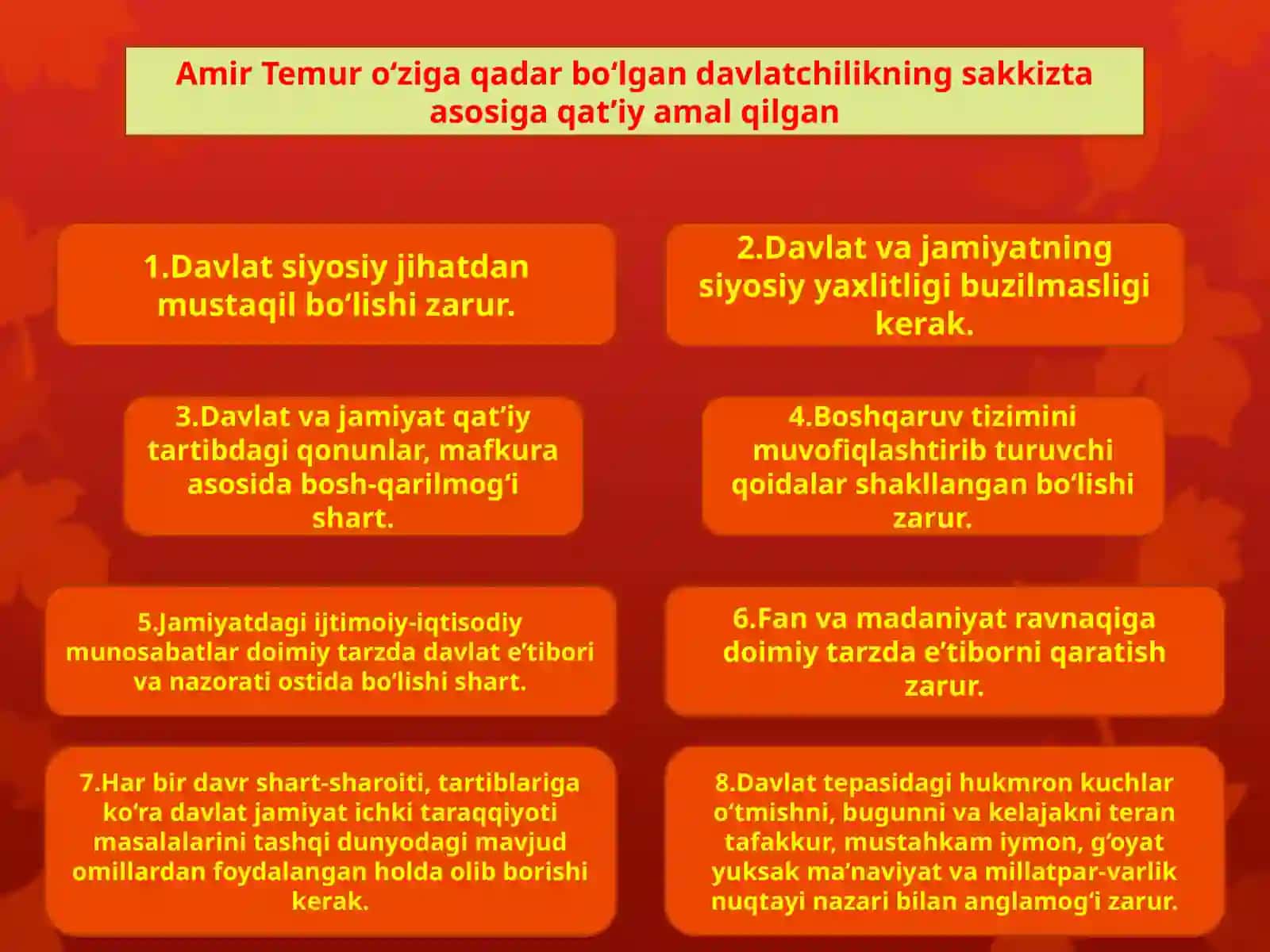 Amir Temurning Devondagi Vazirlar Faoliyati 2