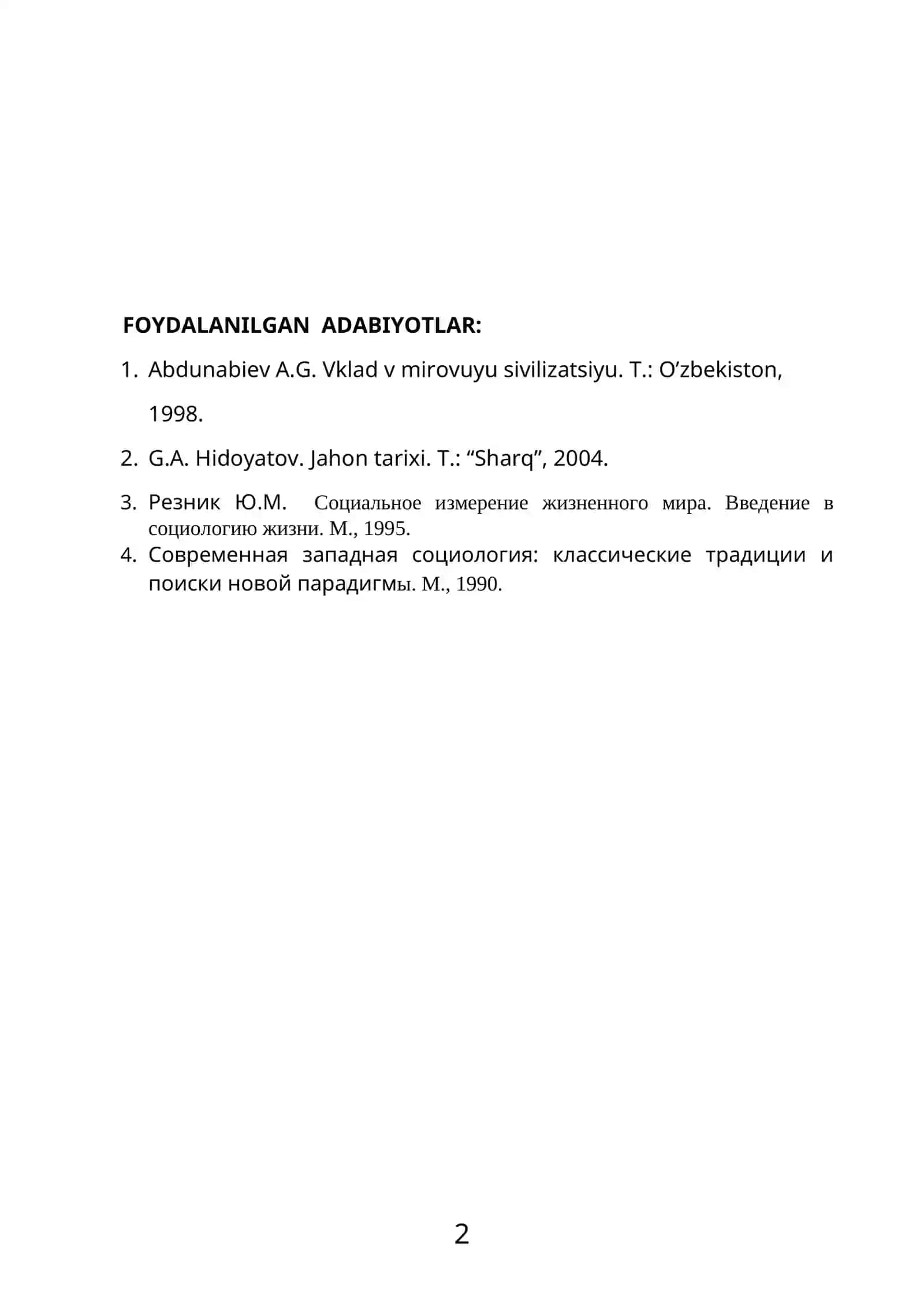 ’Eng yangi tarixdan’ kurs ishi 2