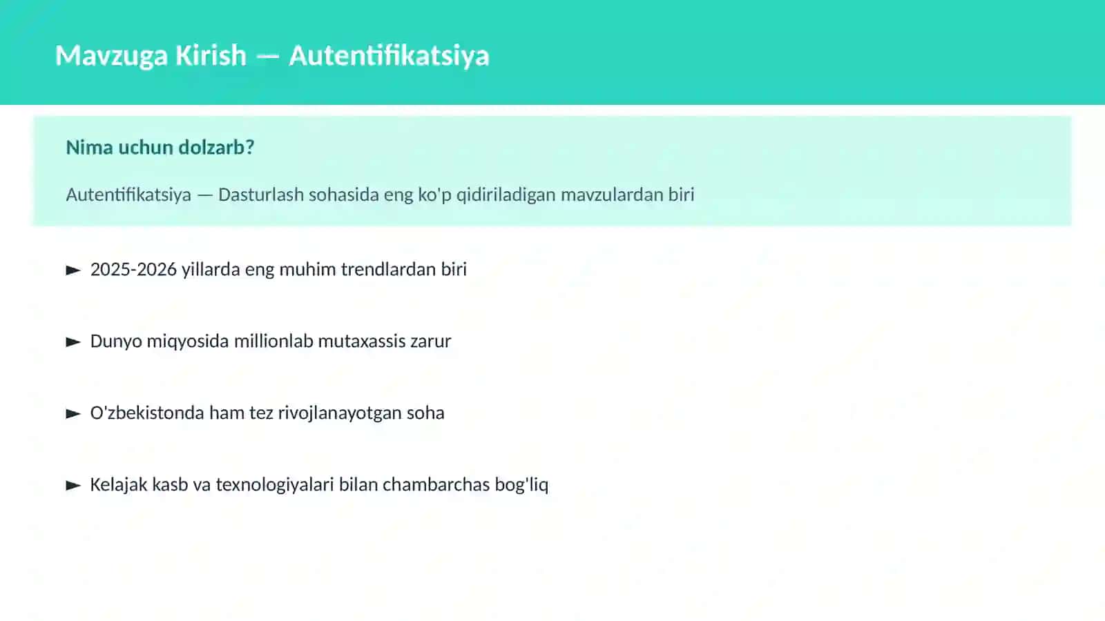 Autentifikatsiya 2