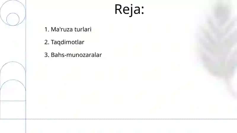 Ommaviy nutq turlari 2