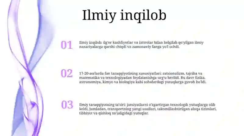 Yangi Davrda - Xvii - Xx Asrlarda Fan Va Texnika Taraqqiyotining Umumiy Xususiyatlari 2