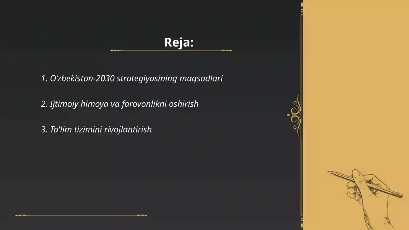 Oʻzbekiston-2030 strategiyasi toʻgʻrisida 2