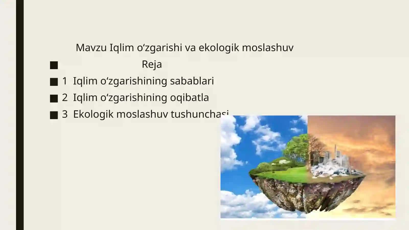 Iqlimo‘zgarishi va Ekologik Moshlashuv 2