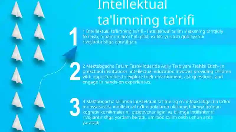 Maktabgacha TaʼLim Tashkilotlarida Aqliy Tarbiyani Tashkil Etish 2