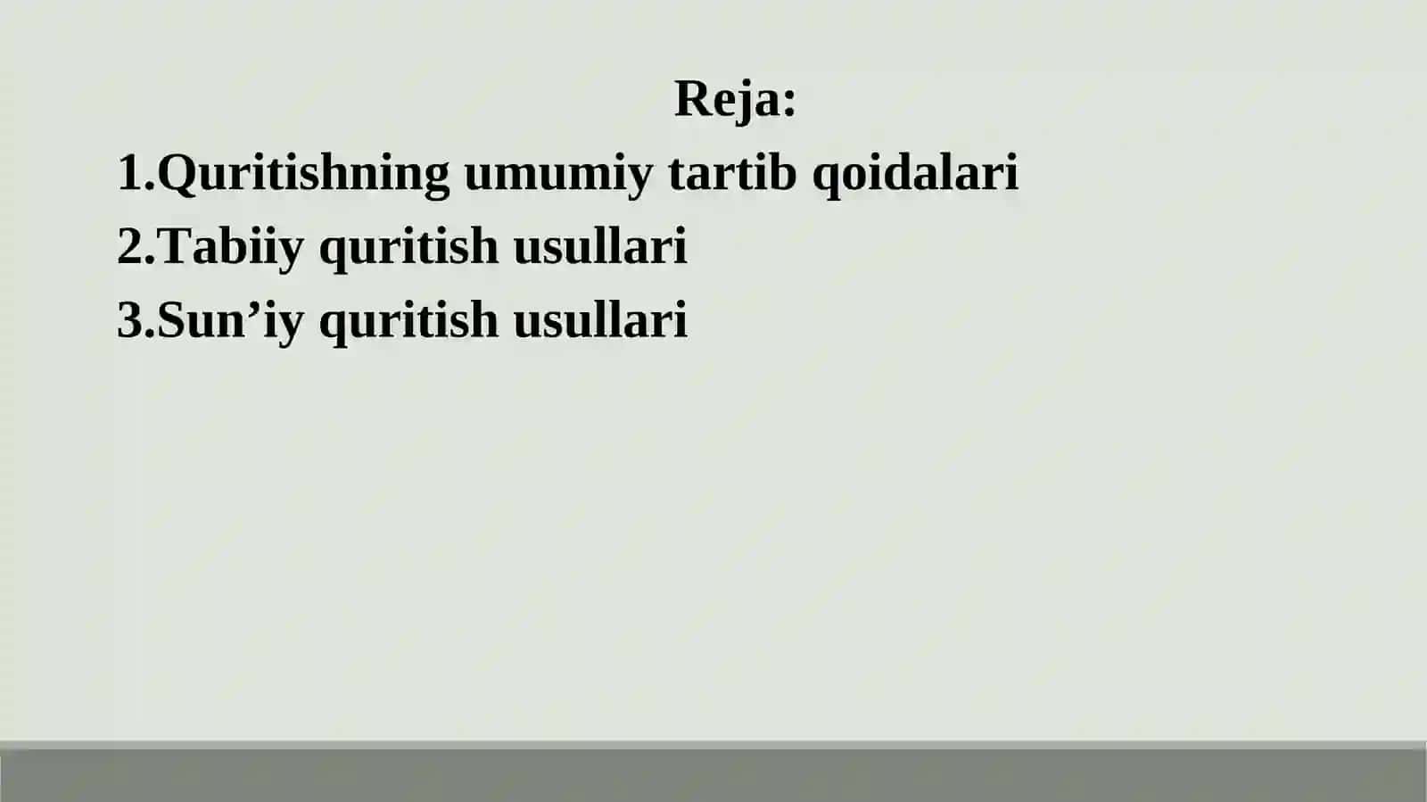 DORIVOR O‘SIMLIKLARXOM ASHYOSINI QURITISH USULLARI 2