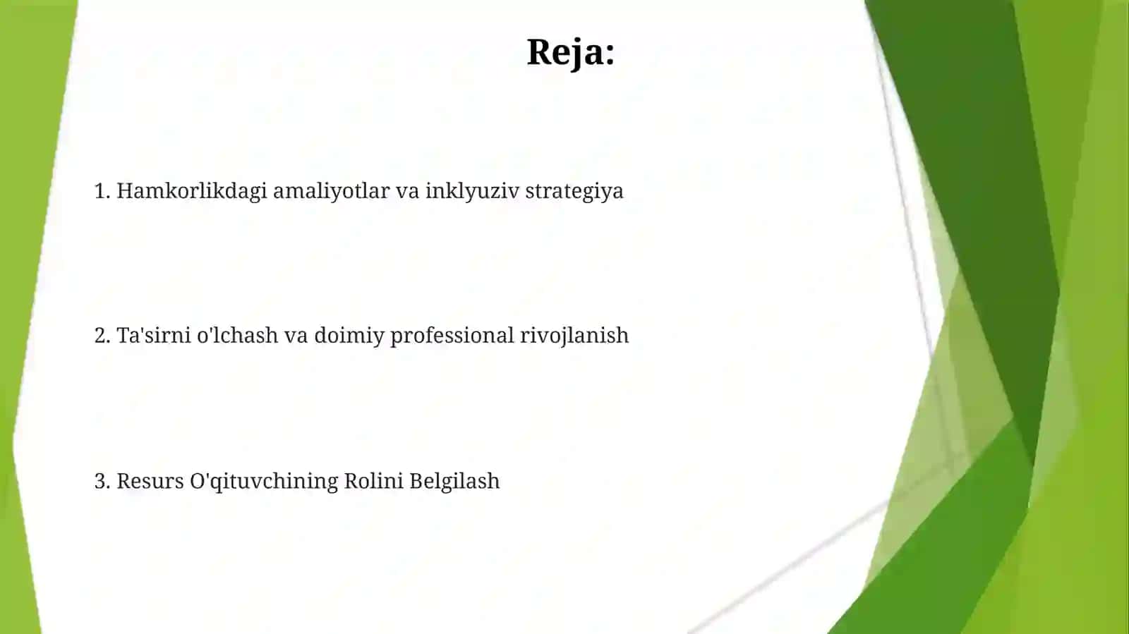 Inklyuziv taʼlim tizimida faoliyat koʻrsatuvchi resurs oʻqituvchining vazifalari va maqsadlari 2