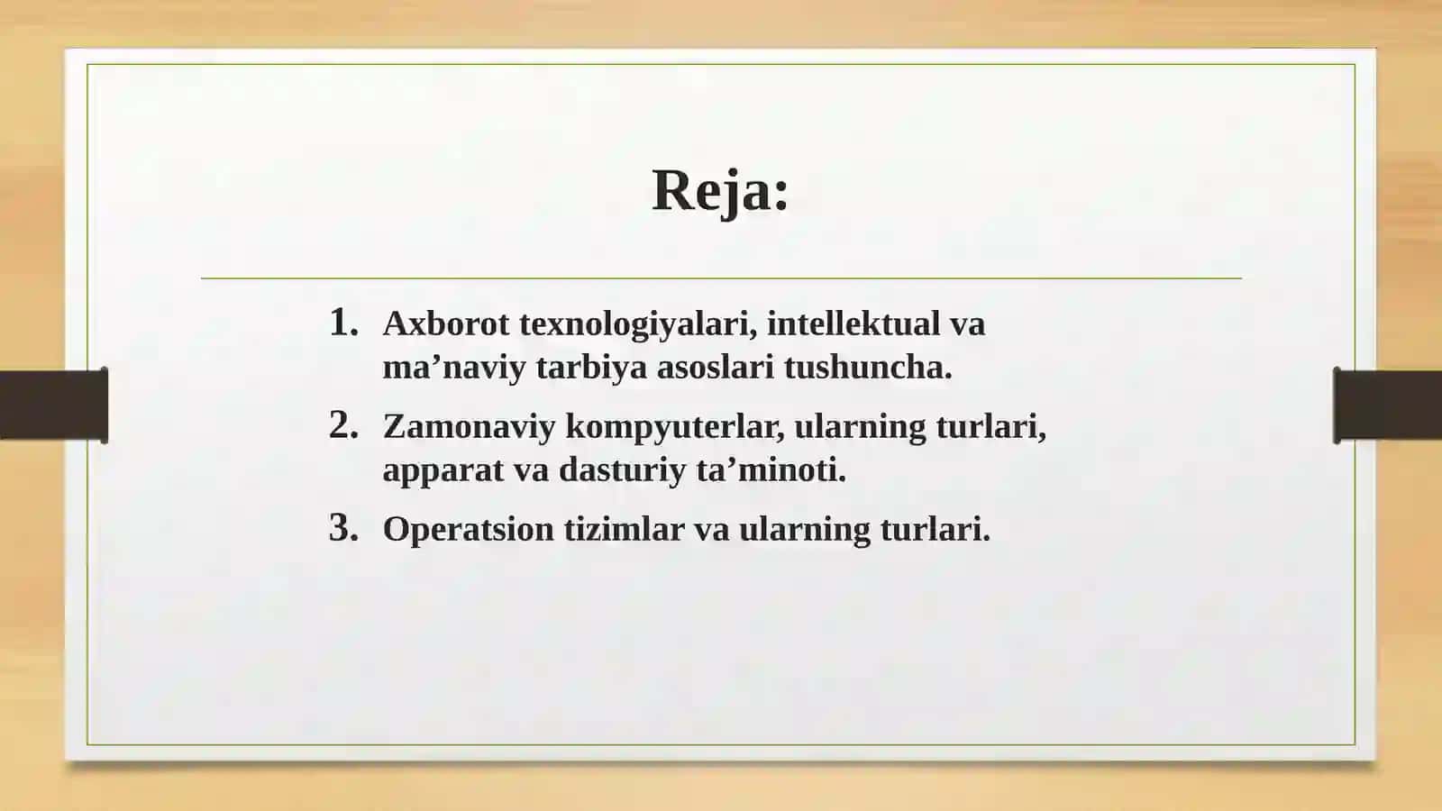 Axborot texnologiyalari, intellektual va ma'naviy tarbiya asoslari 2