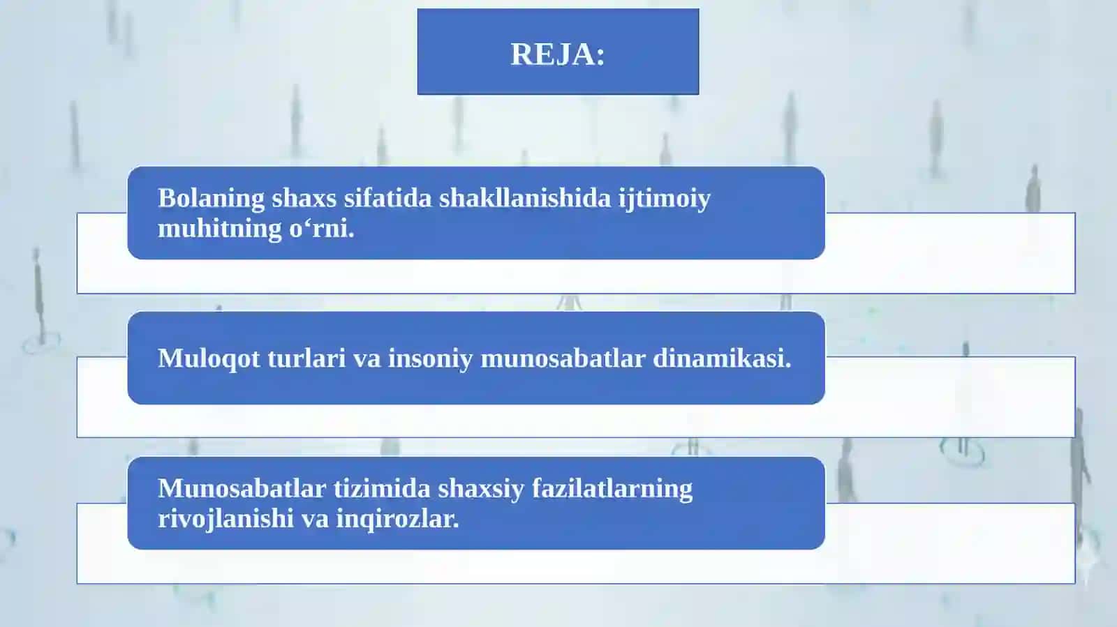 SHAXS INSONIY MUNOSABATLAR TIZIMIDA 2