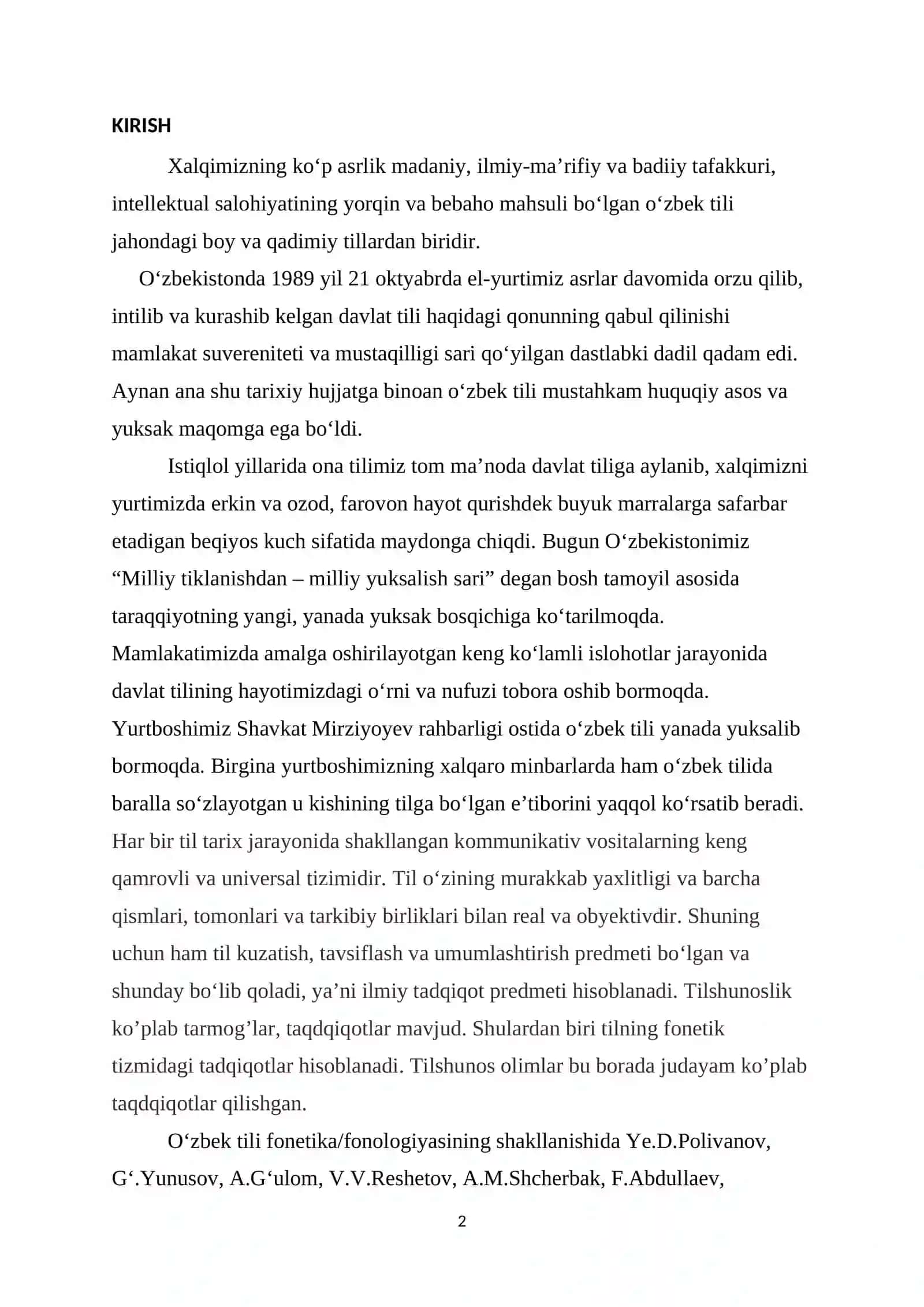 TURKIY TILLARDA UNLI TOVUSHLAR SISTEMASI 2