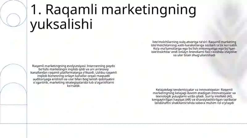 Raqamli Marketingni Rivojlanishi Va Kelajagi 2