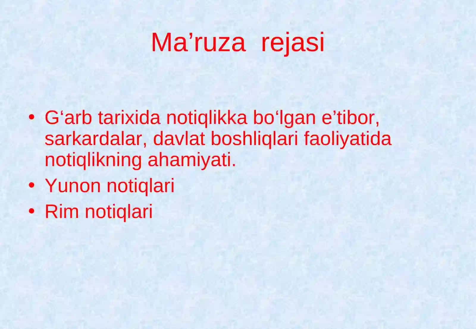 Qadimgi Yunoniston va Rimda Ritorika 2