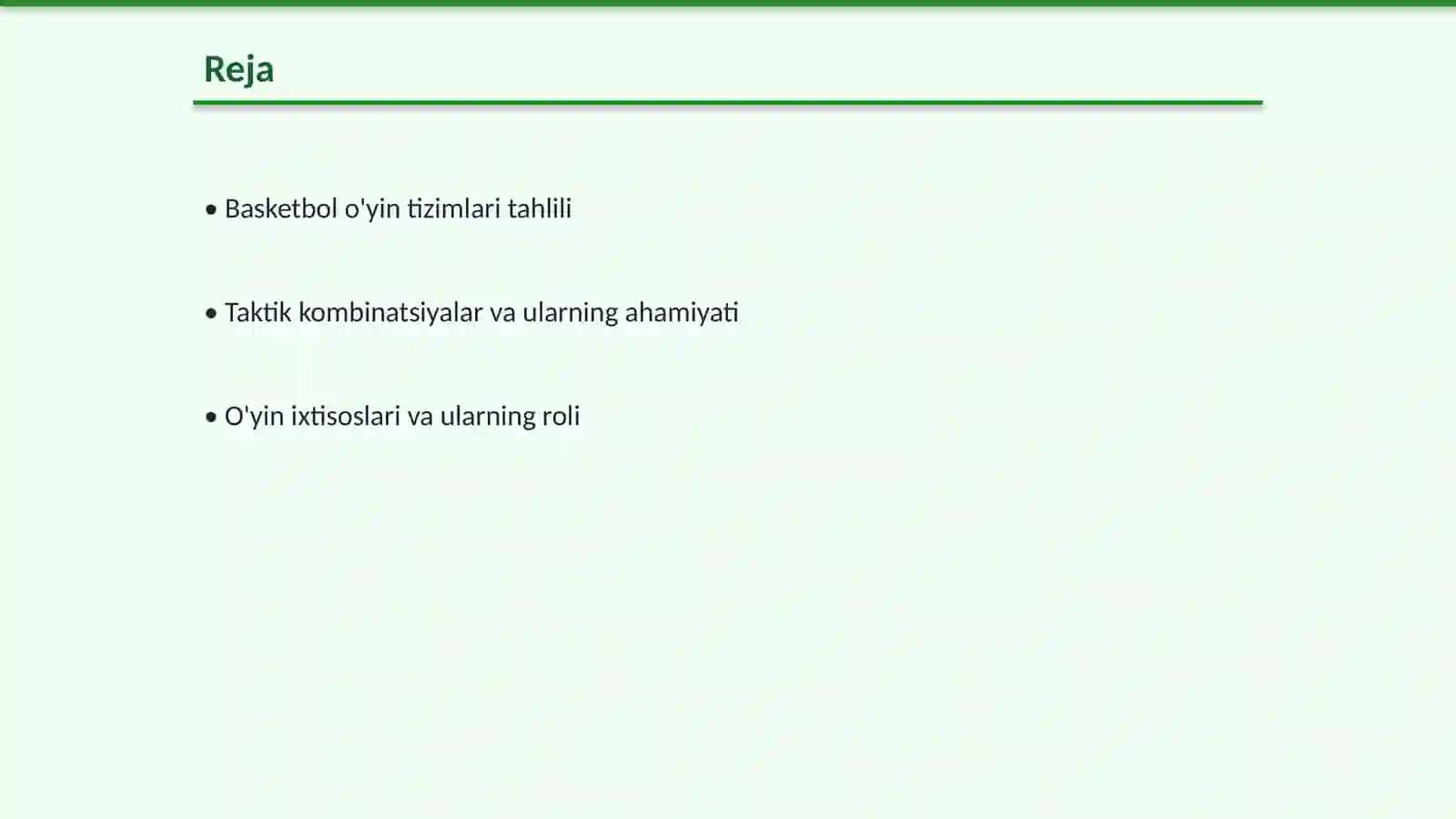 Basketbol o'yin tizimlari tahlili 2